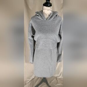 Gray Hooded Dress